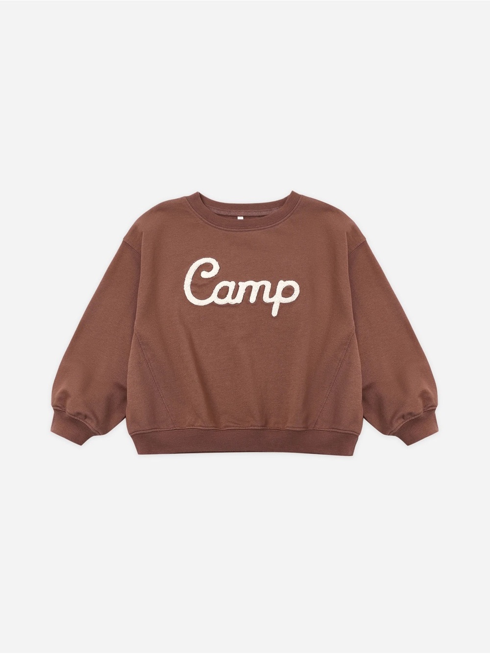 Rylee + Cru Brown 'Camp' Logo Sweatshirt